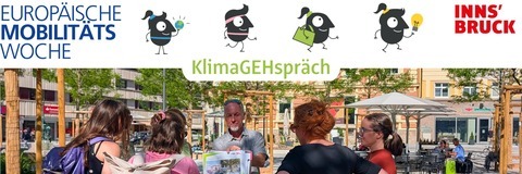 Europäische Mobilitätswoche. Klimagehspräch.