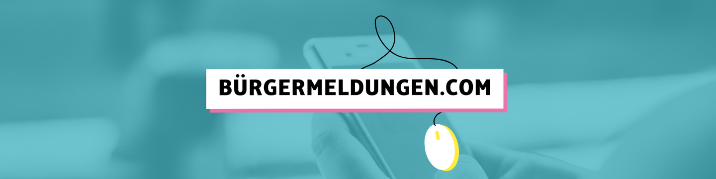 Eine Computermaus als Grafik und die Schrift: Bürgermeldungen.com