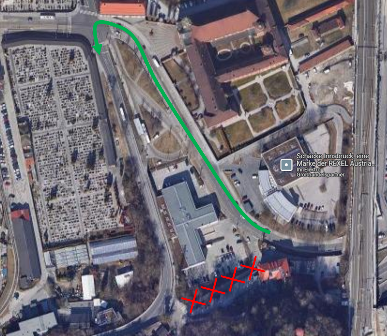 Neue Verkehrsführung